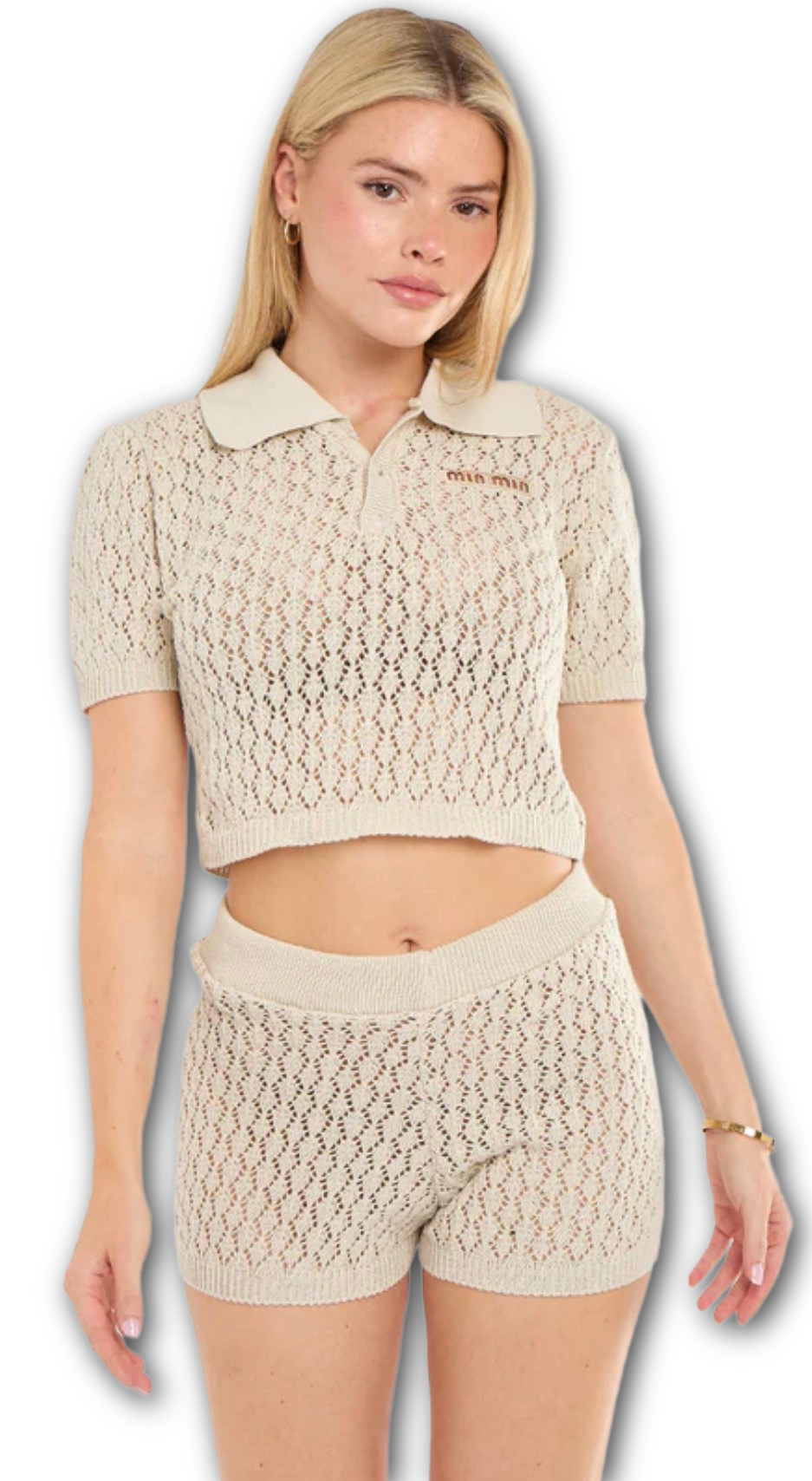 Inspired crochet knitted co ord