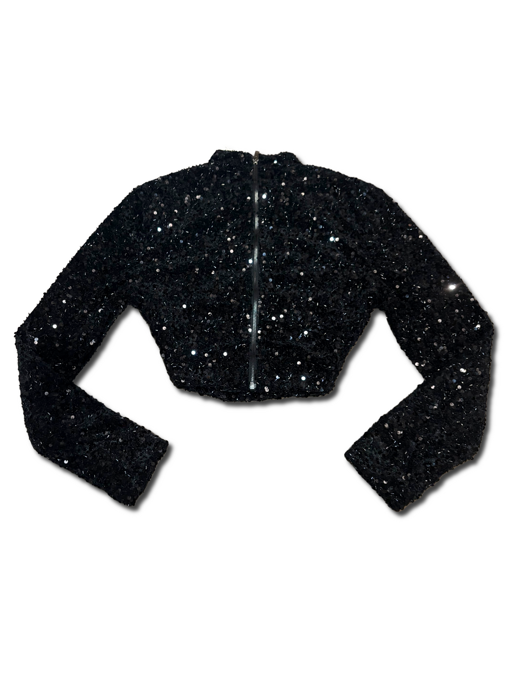 Black/ chocolate sequin long sleeve